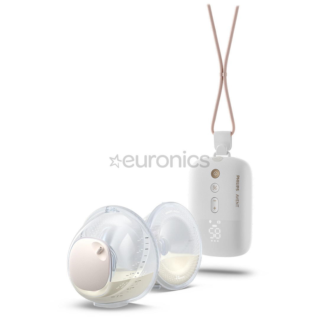 Philips Avent Hands-free, balta - Dubultais elektriskais krūts piena pumpis
