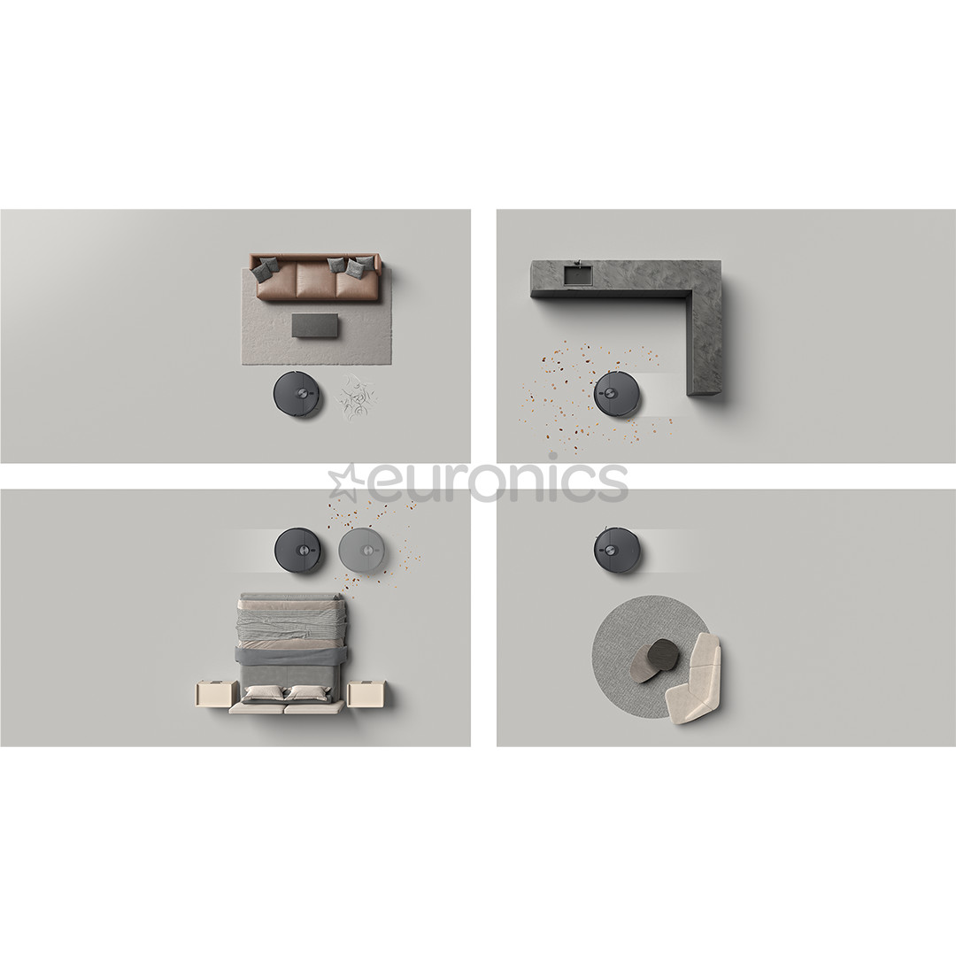 Xiaomi X20 Max, Wet & Dry, melna - Robots putekļu sūcējs