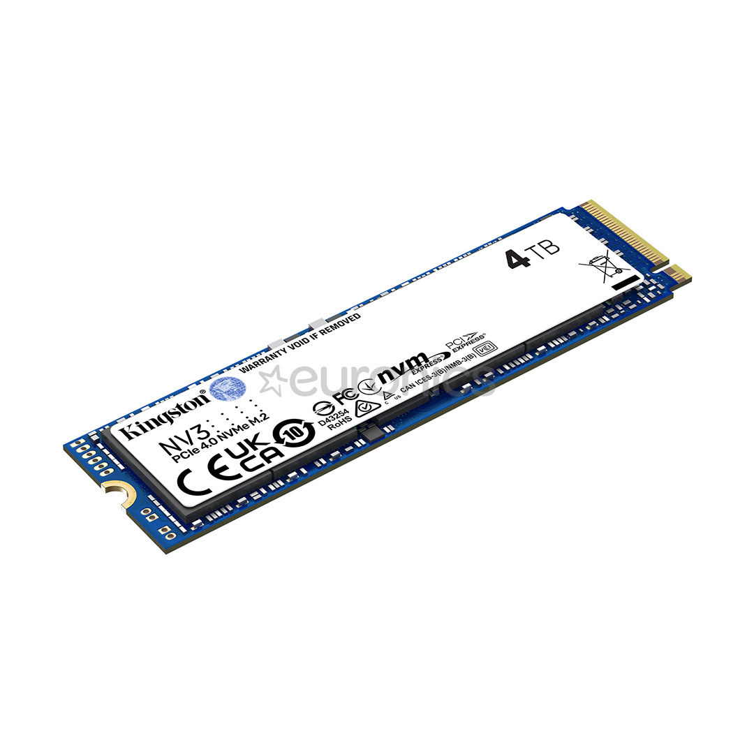 Kingston SNV3S, 4 TB, zila - SSD cietais disks