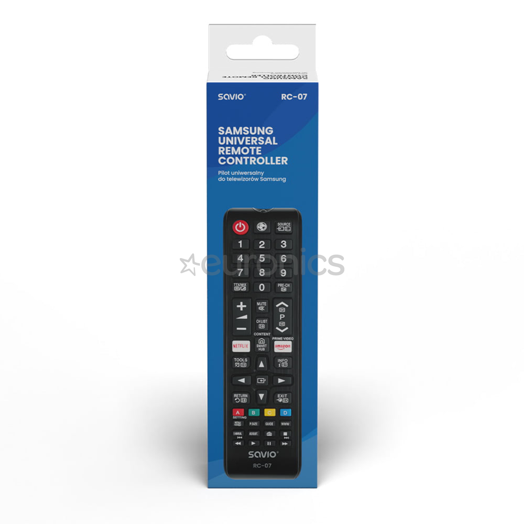 Savio RC-07, Samsung TV, черный - Запасной пульт для телевизора