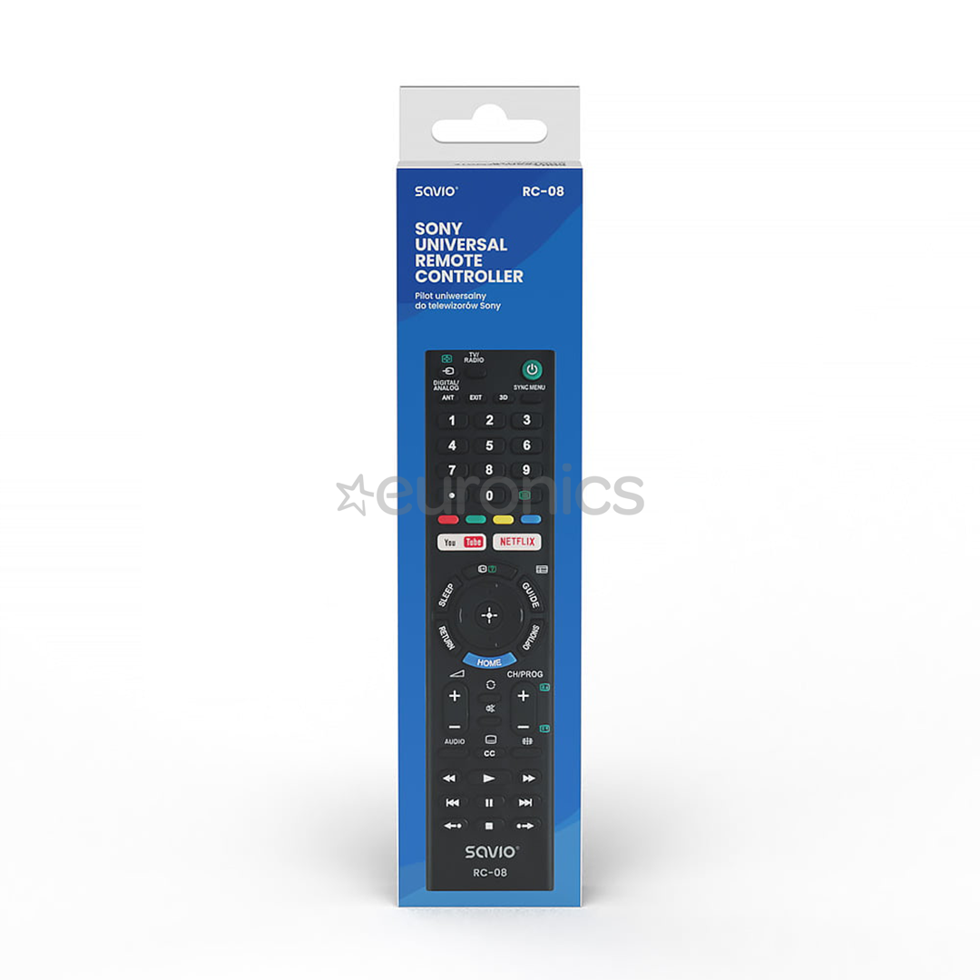 Savio RC-08, Sony TV, black - TV remote