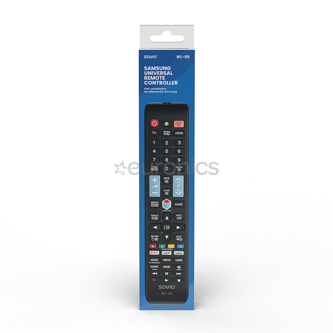 Savio RC-09, Samsung TV, черный - Запасной пульт для телевизора