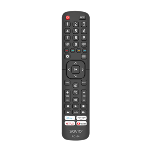 Savio RC-14, Hisense TV, черный - Запасной пульт для телевизора TVPUSARC14
