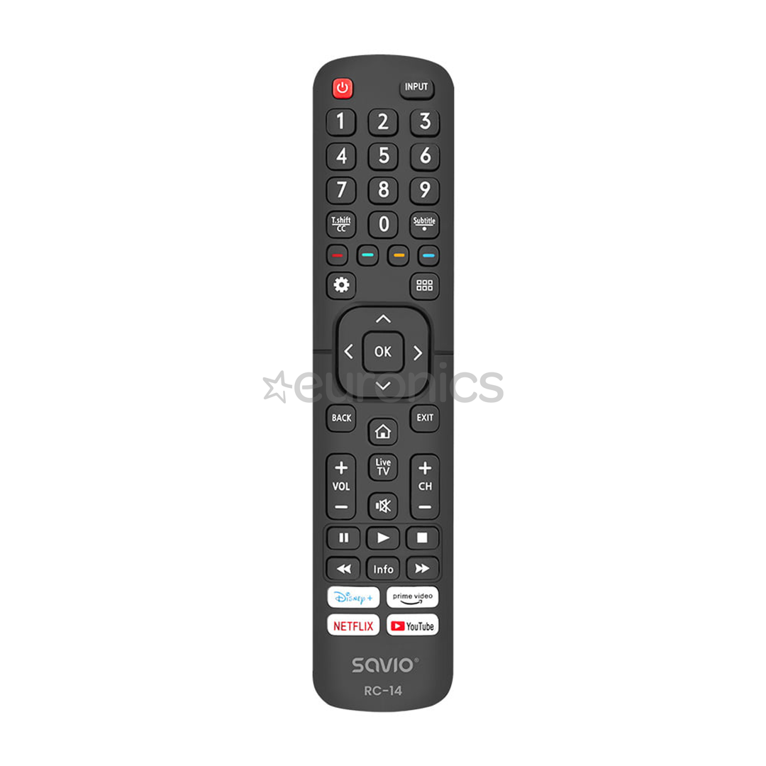 Savio RC-14, Hisense TV, черный - Запасной пульт для телевизора