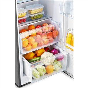 Hisense, SuperCool, 370 L, height 186 cm, inox - Cooler