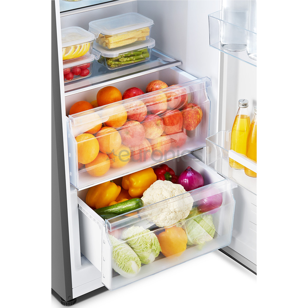Hisense, SuperCool, 370 L, height 186 cm, inox - Cooler