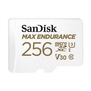 SanDisk Max Endurance, 256 ГБ, microSDHC, белый - Карта памяти