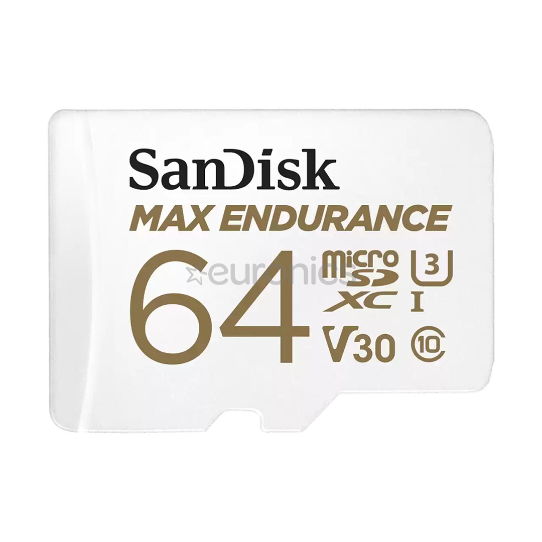 SanDisk Max Endurance, 64 GB, MicroSDXC, white - Memory card