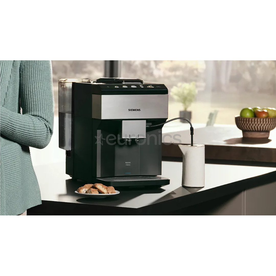 Siemens EQ500, черный/серебристый - Кофемашина