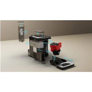 Siemens EQ500, черный/серебристый - Кофемашина