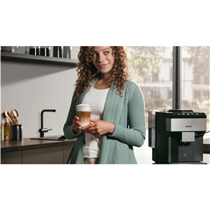 Siemens EQ500, черный/серебристый - Кофемашина