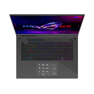 Asus ROG Strix G16, 16'', WQXGA, 240 Hz, Ryzen 9, 16 GB, 1 TB, RTX 5080, ENG, tumši pelēka - Portatīvais dators