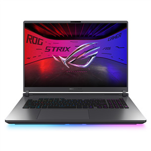 Asus ROG Strix G18, 18'', 2.5K, 240 Hz, Ultra 9, 16 GB, 1 TB, RTX 5080, ENG, tumši pelēka - Portatīvais dators