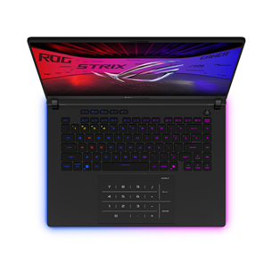 Asus ROG Strix SCAR 16, 2.5K, Mini-LED, 240 Hz, Ultra 9, 32 GB, 2 TB, RTX 5080, ENG, melna - Portatīvais dators