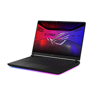 Asus ROG Strix SCAR 16, 2.5K, Mini-LED, 240 Hz, Ultra 9, 32 GB, 2 TB, RTX 5080, ENG, melna - Portatīvais dators