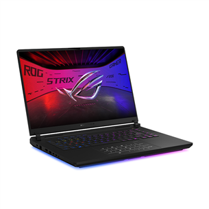 Asus ROG Strix SCAR 16, 2.5K, Mini-LED, 240 Hz, Ultra 9, 32 GB, 2 TB, RTX 5080, ENG, melna - Portatīvais dators