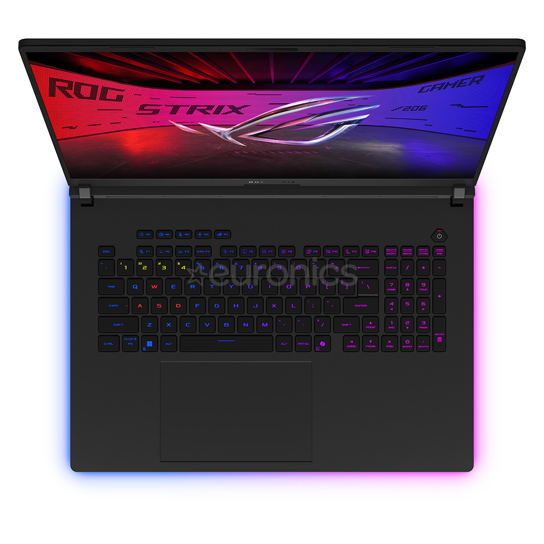 Asus ROG Strix SCAR 18, 2.5K, Mini-LED, 240 Hz, Ultra 9, 32 GB, 2 TB, RTX 5080, ENG, melna - Portatīvais dators
