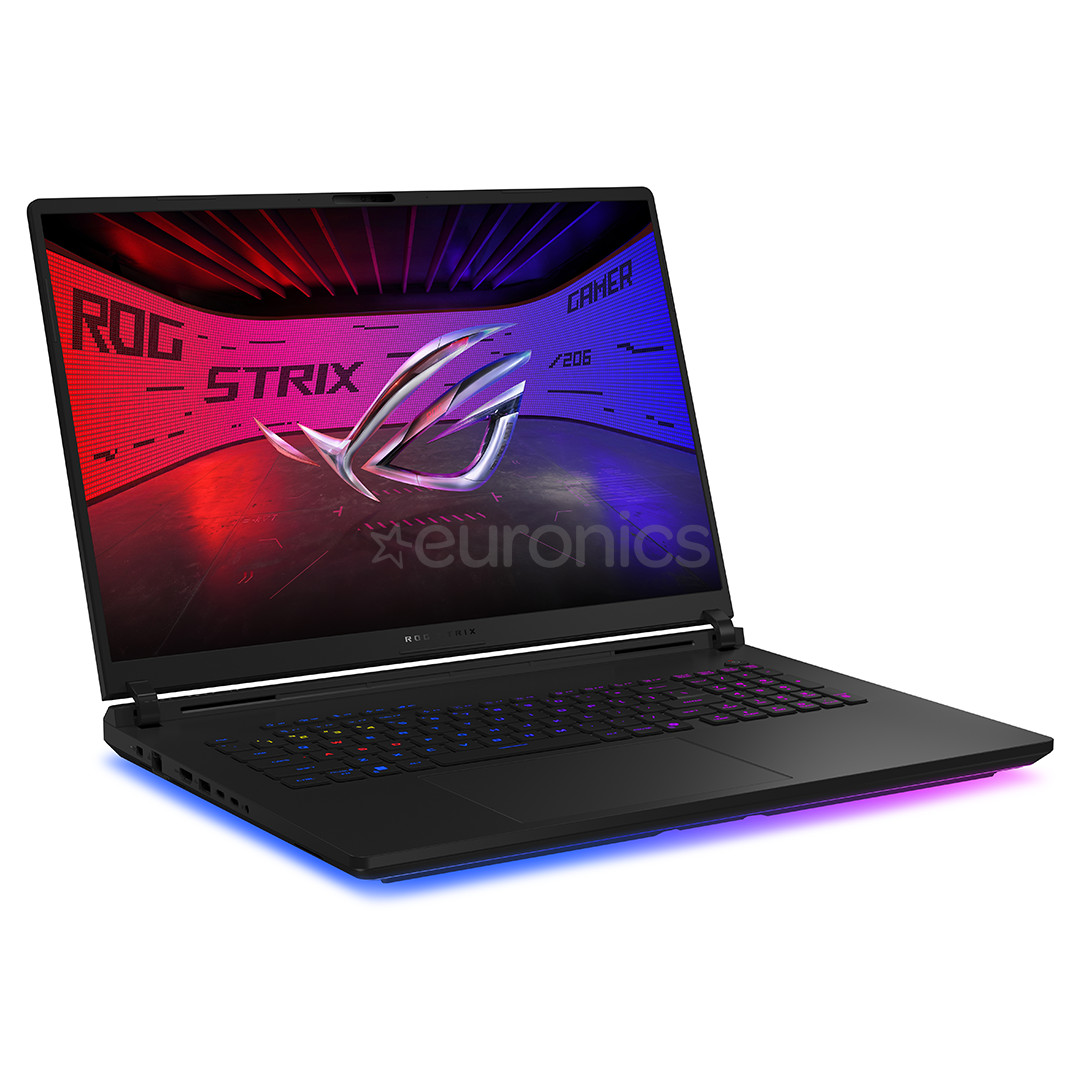 Asus ROG Strix SCAR 18, 2.5K, Mini-LED, 240 Hz, Ultra 9, 32 GB, 2 TB, RTX 5080, ENG, melna - Portatīvais dators