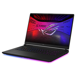 Asus ROG Strix SCAR 18, 2.5K, Mini-LED, 240 Hz, Ultra 9, 32 GB, 2 TB, RTX 5080, ENG, melna - Portatīvais dators