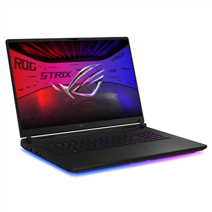 Asus ROG Strix SCAR 18, 2.5K, Mini-LED, 240 Hz, Ultra 9, 64 GB, 2 TB, RTX 5090, ENG, melna - Portatīvais dators