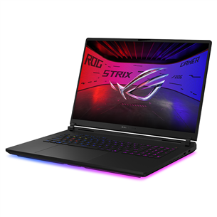 Asus ROG Strix SCAR 18, 2.5K, Mini-LED, 240 Hz, Ultra 9, 64 GB, 2 TB, RTX 5090, ENG, melna - Portatīvais dators