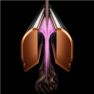 Dyson HT01 Airstrait, rozā/zelta - Matu taisnotājs