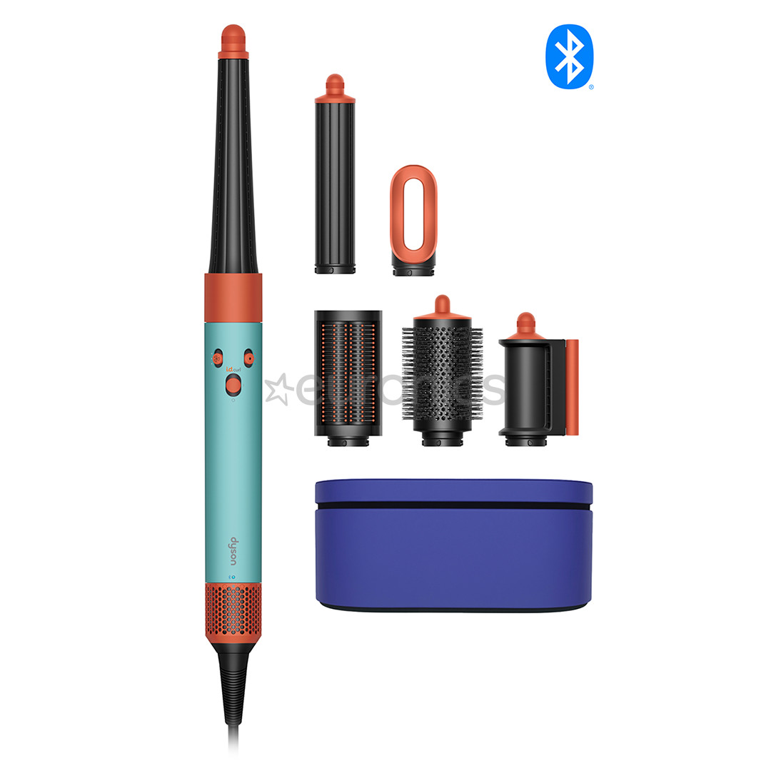 Dyson Airwrap i.d.™, Bluetooth®, 1300 Вт, Ceramic Pop/Topaz, голубой/оранжевый - Стайлер для волос