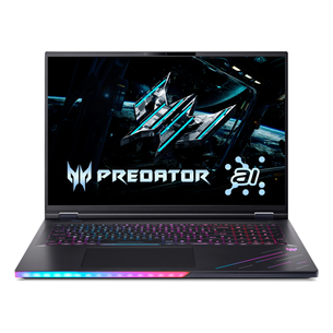 Acer Predator Helios 18 AI, 18'', WUXGA, Mini-LED, 240 Hz, Ultra 9, 32 GB, 1 TB, RTX 5080, ENG, melna - Portatīvais dators NH.QVYEL.001