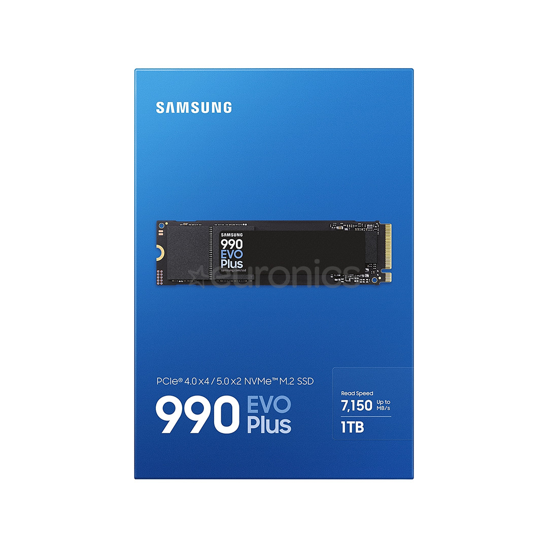 Samsung 990 EVO Plus, 1 ТБ, M.2, черный - SSD