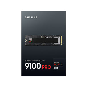 Samsung 9100 PRO, 1 TB, PCIe 5.0, M.2, melna - SSD cietais disks
