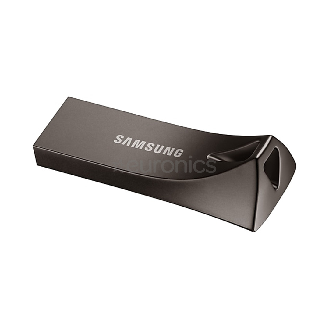Samsung BAR Plus, USB 3.1, 512 GB, pelēka - USB zibatmiņa