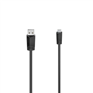 Hama USB-A/Mini-USB Cable, 1,5 m, melna - Vads 00200606