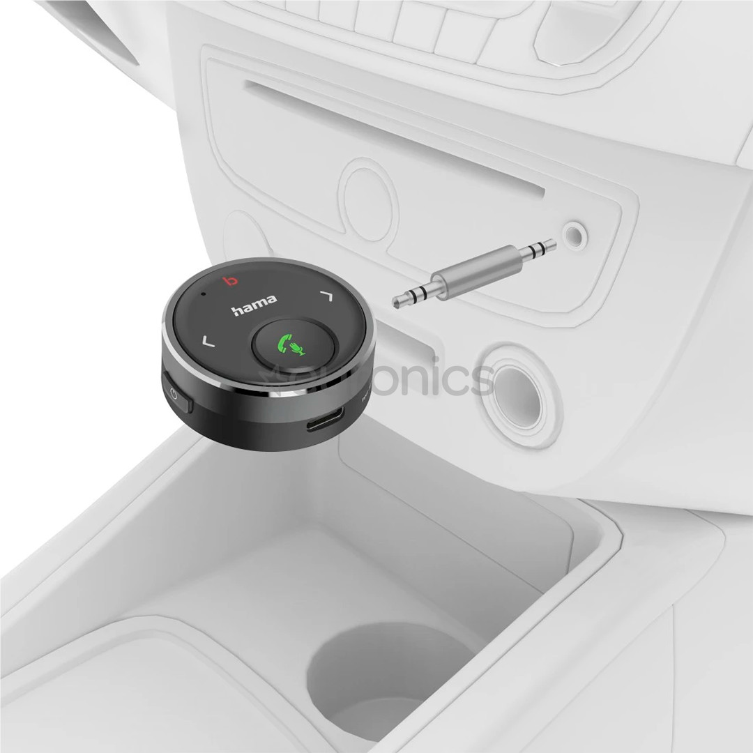 Hama Bluetooth® Receiver for Cars, 3,5 мм, черный - Bluetooth-ресивер