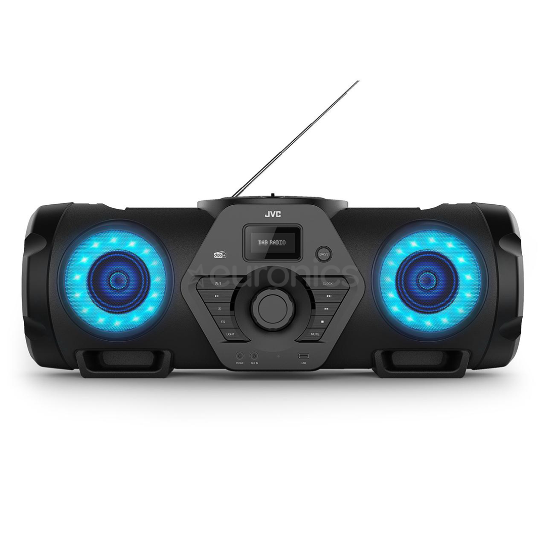 JVC BoomBlaster RV-NB300DAB, FM, DAB, Bluetooth, черный - Магнетола
