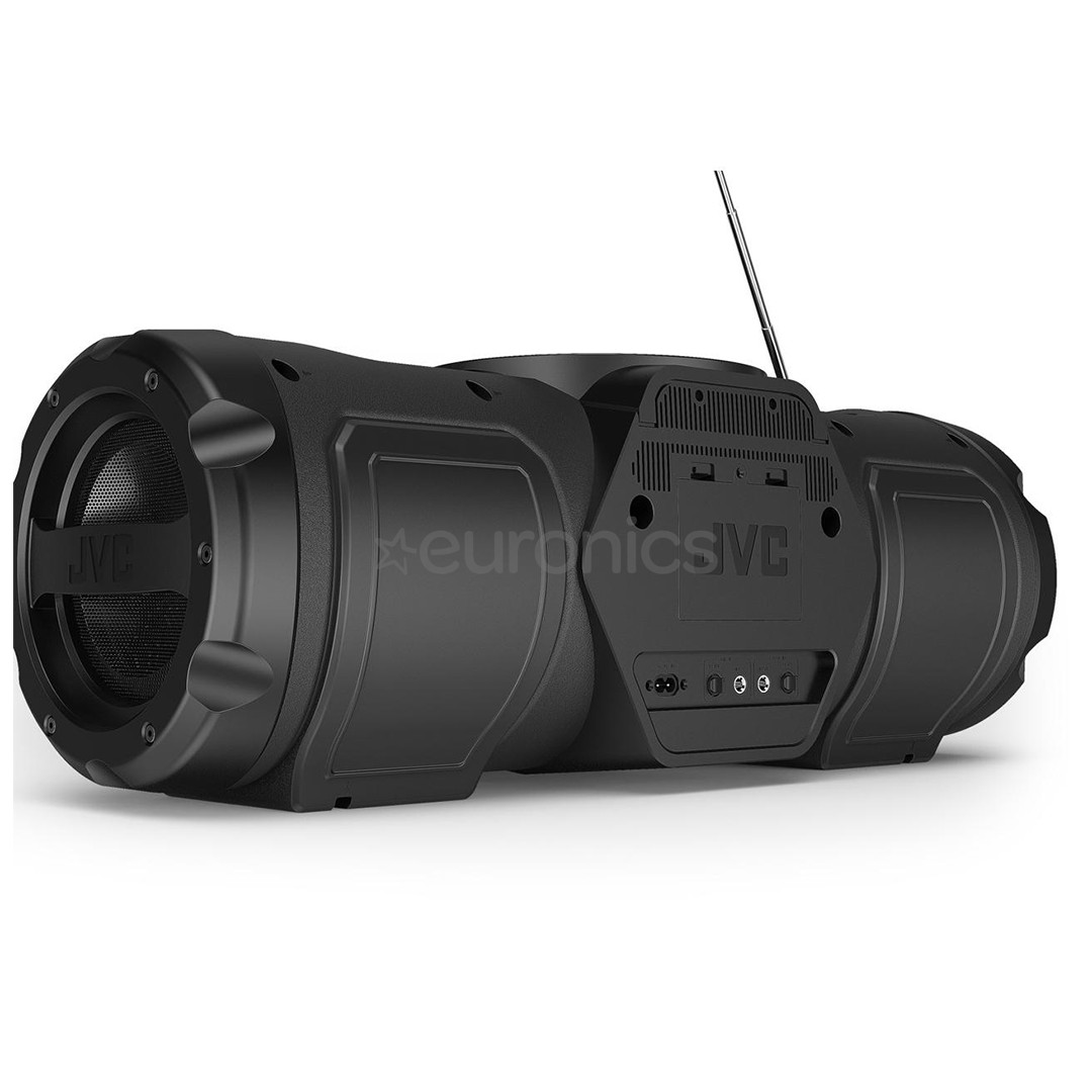 JVC BoomBlaster RV-NB300DAB, FM, DAB, Bluetooth, melna - Magnetola