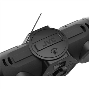 JVC BoomBlaster RV-NB300DAB, FM, DAB, Bluetooth, melna - Magnetola