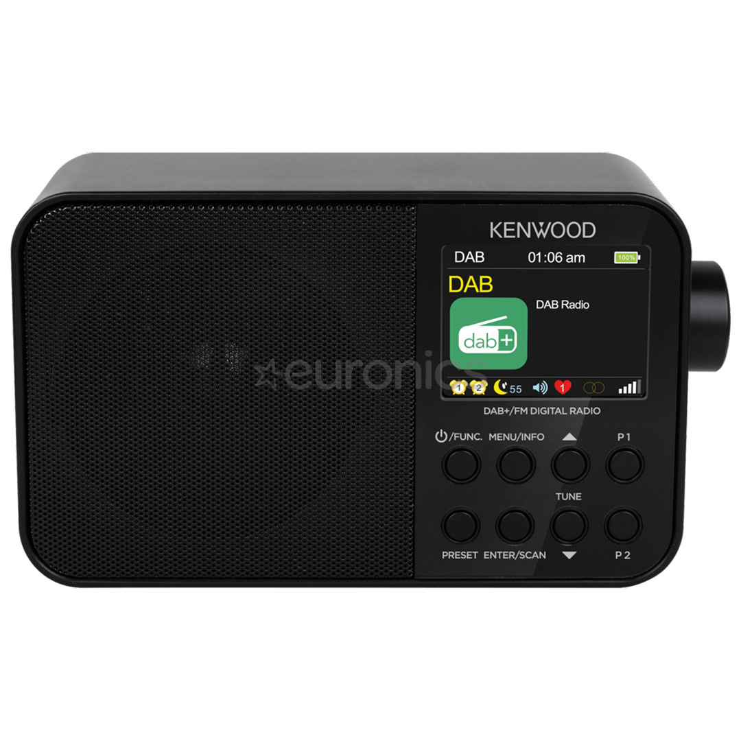 Kenwood Portable DAB+ Radio CR-M30DAB, melna - Radio