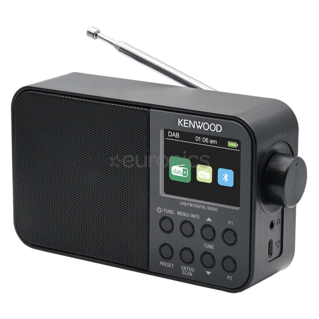 Kenwood Portable DAB+ Radio CR-M30DAB, melna - Radio