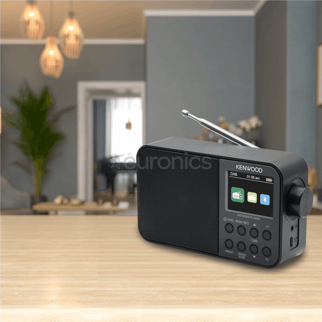 Kenwood Portable DAB+ Radio CR-M30DAB, black - Radio