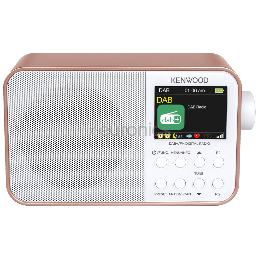 Kenwood Portable DAB+ Radio CR-M30DAB, rozā/balta - Radio