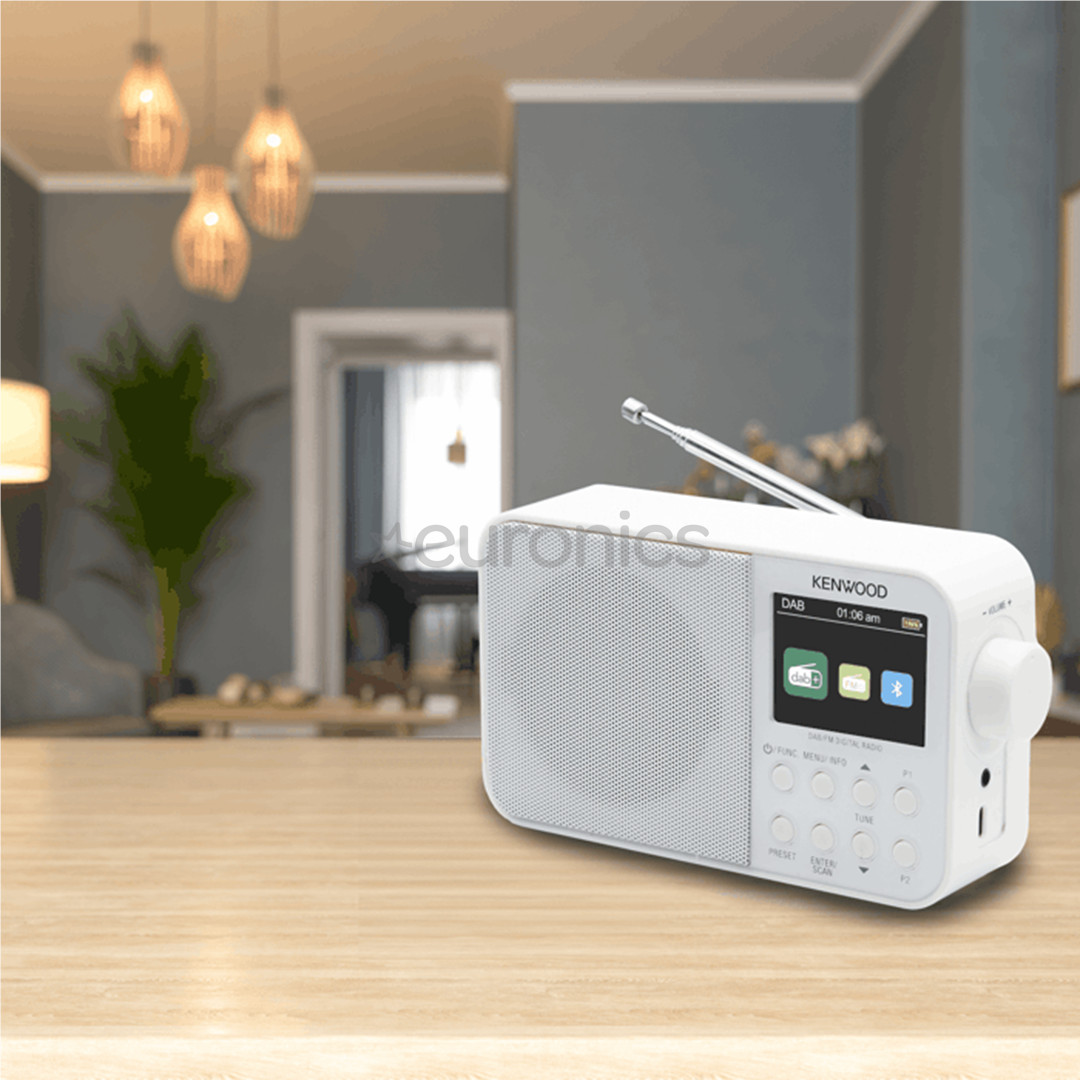 Kenwood Portable DAB+ Radio CR-M30DAB, balta - Radio