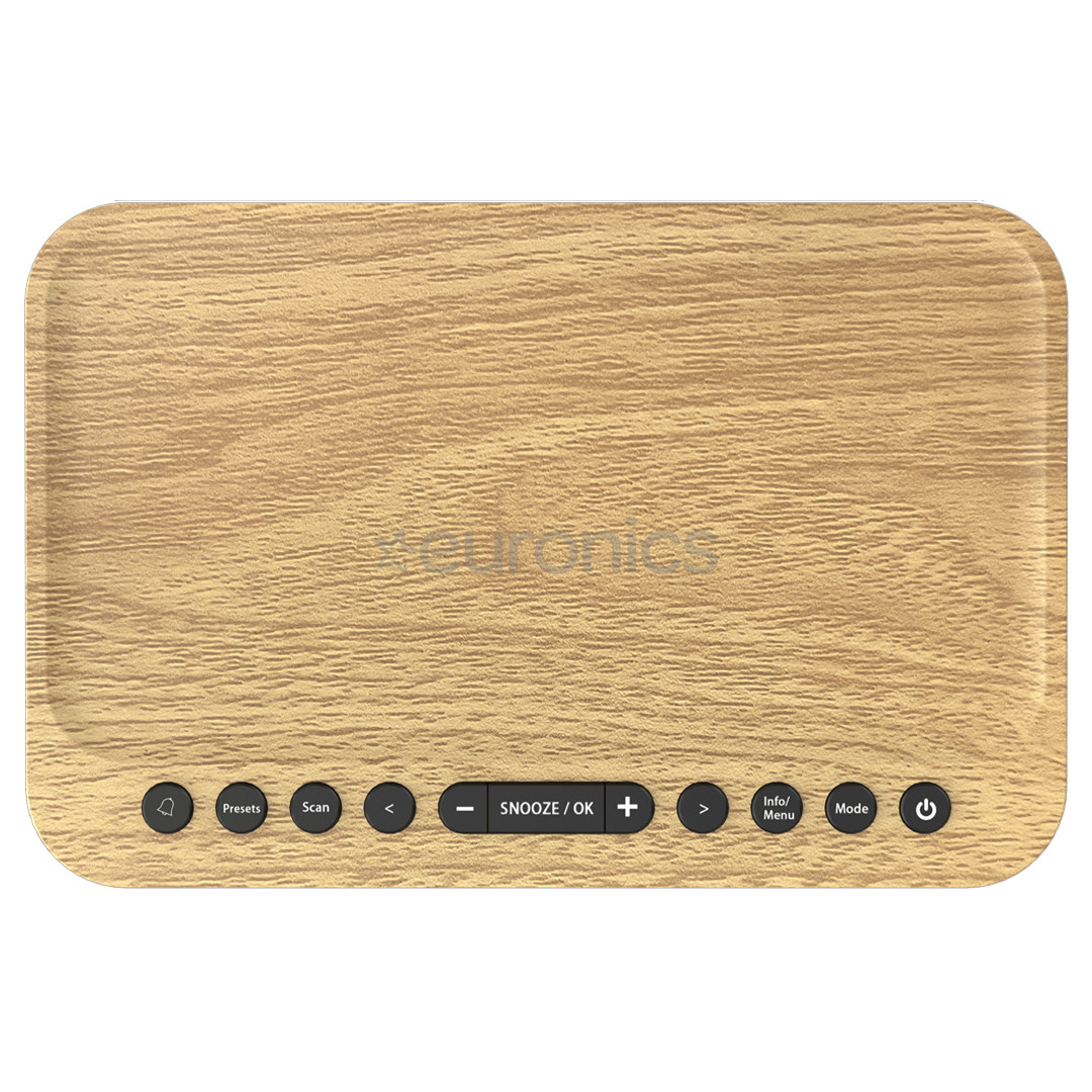 Kenwood Clock Radio CR-ST40DAB, light brown - Clock radio