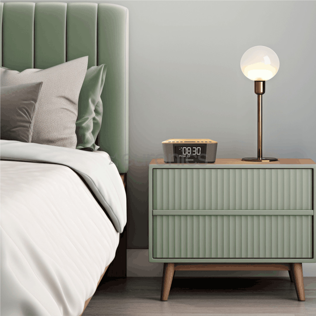 Kenwood Clock Radio CR-ST40DAB, light brown - Clock radio