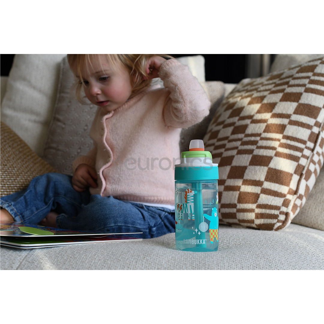 Kambukka Lagoon Disco Zoo, 400 ml, zila - Pudele bērniem