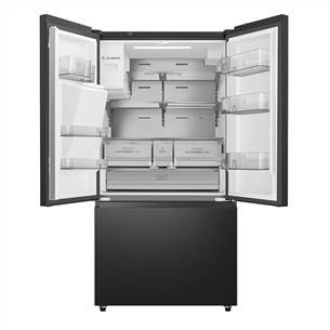 Hisense, No Frost, 612 л, высота 179 см, черный - SBS-холодильник