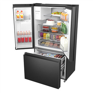 Hisense, No Frost, 612 л, высота 179 см, черный - SBS-холодильник