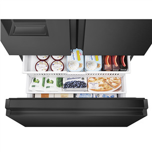 Hisense, No Frost, 612 л, высота 179 см, черный - SBS-холодильник