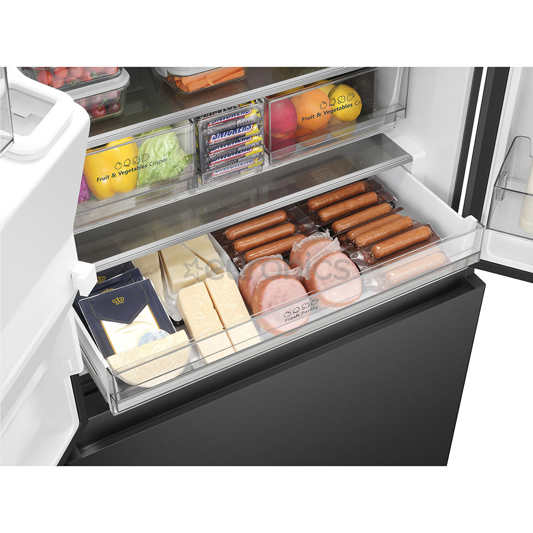 Hisense, No Frost, 612 л, высота 179 см, черный - SBS-холодильник