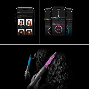 Dyson Airwrap i.d.™, Bluetooth®, 1300 W, lillā - Matu veidotājs
