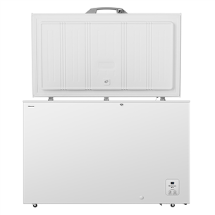 Hisense, 372 L, platums 124.3 cm, balta - Lādes tipa saldētava